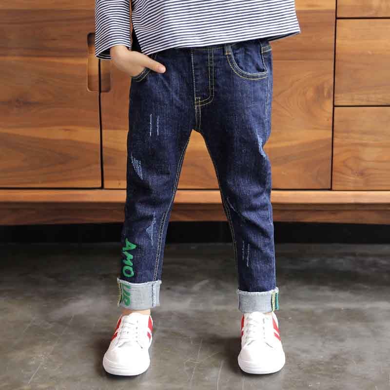 Boys' Durable Denim Jeans with Adjustable Waist