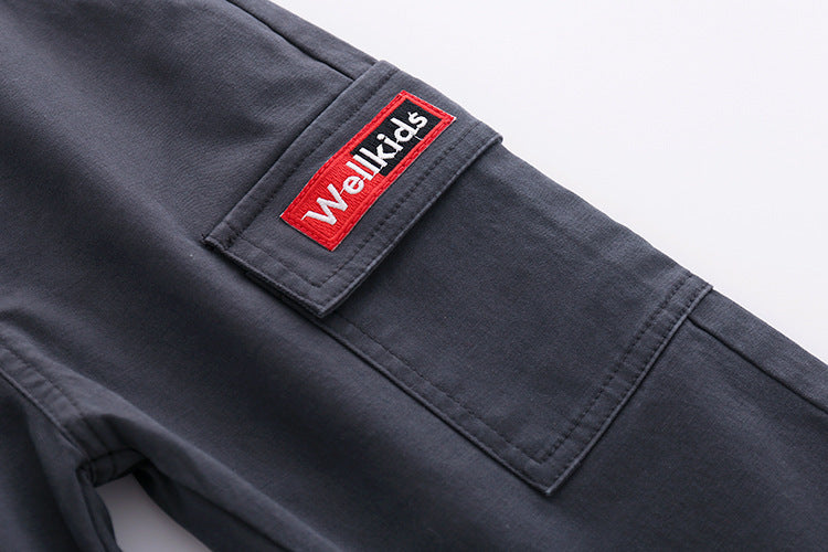 Kids' Slim-Fit Cotton Jogger Pants – Soft & Casual Trousers