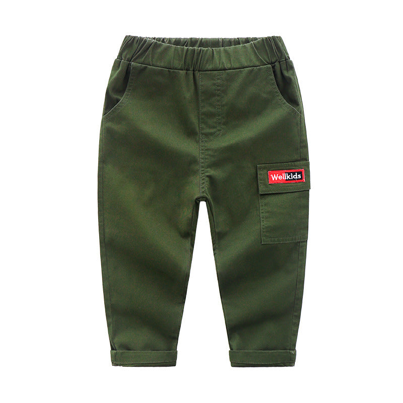 Kids' Slim-Fit Cotton Jogger Pants – Soft & Casual Trousers