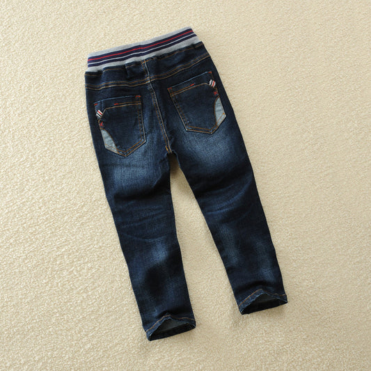 Boys Casual Jeans - Durable Straight-Leg Denim Trousers