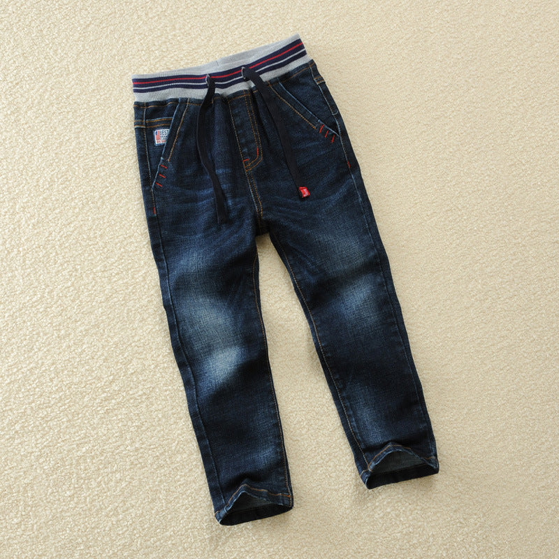 Boys Casual Jeans - Durable Straight-Leg Denim Trousers