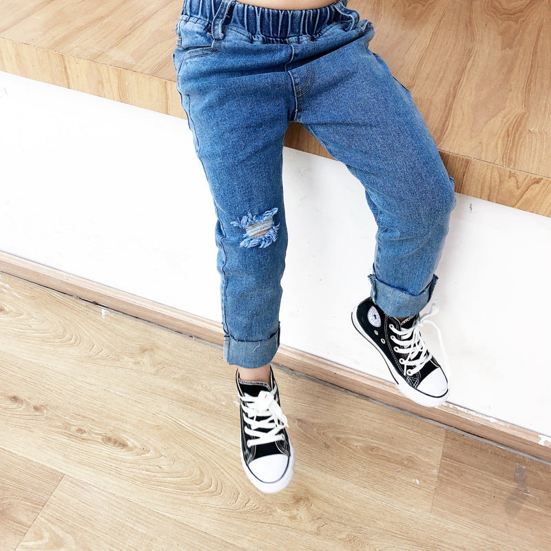 Boys Ripped Jeans: Trendy & Comfortable Stretch Denim