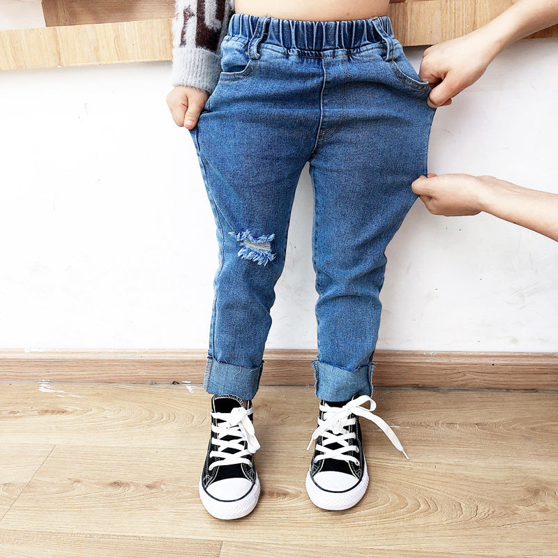 Boys Ripped Jeans: Trendy & Comfortable Stretch Denim