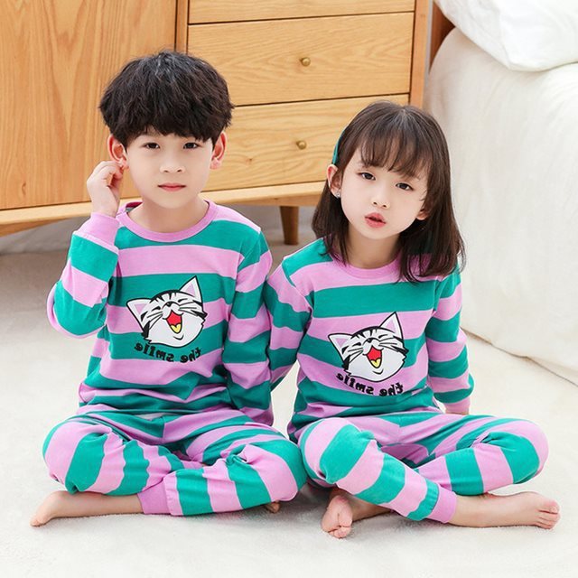 Soft Cotton Kids Pajamas & Sleepwear Set | Unisex Toddler & Children's Pyjamas