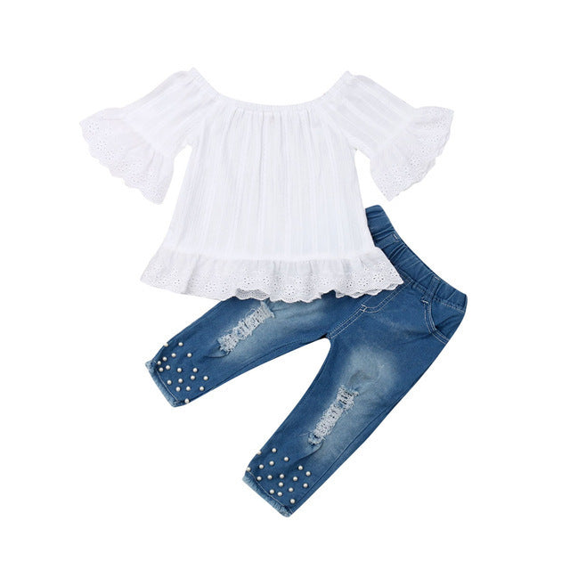 Girls' Shorts and Shirt Set | Toddler Summer Clothes Outfit