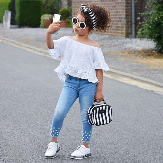 Girls' Shorts and Shirt Set | Toddler Summer Clothes Outfit