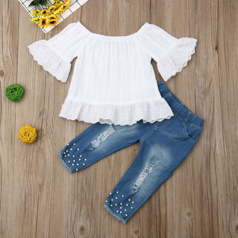 Girls' Shorts and Shirt Set | Toddler Summer Clothes Outfit