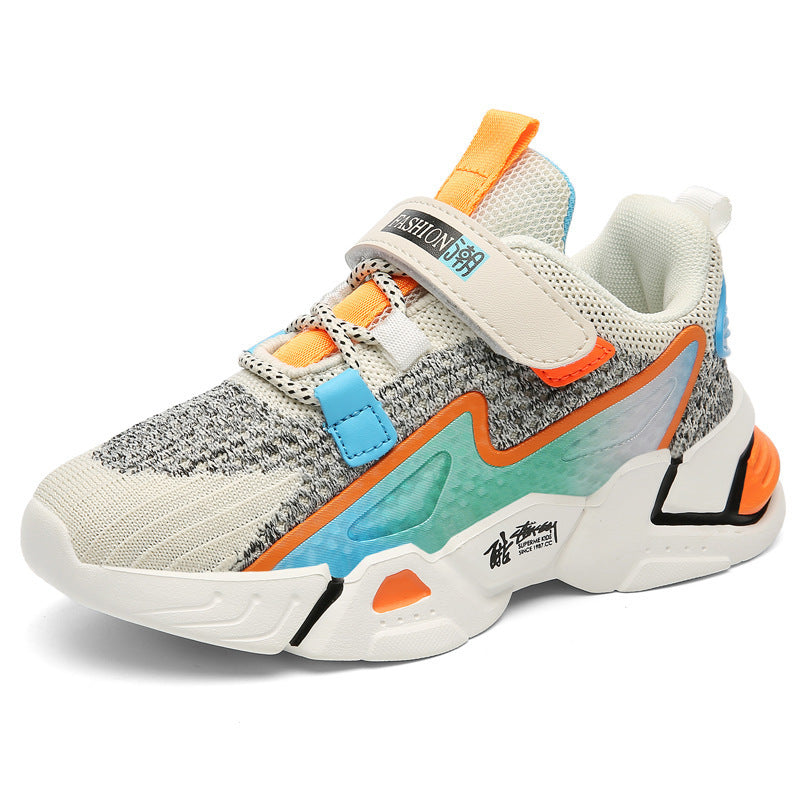 Boys' Flying Knit Sneakers - Comfortable Kids' Casual Shoes