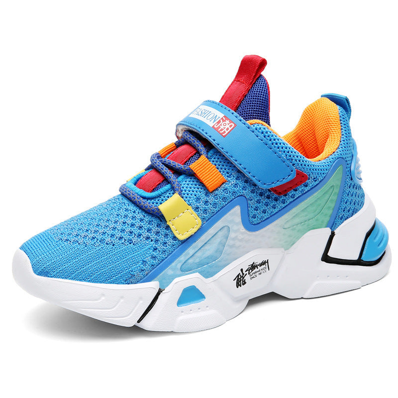 Boys' Flying Knit Sneakers - Comfortable Kids' Casual Shoes