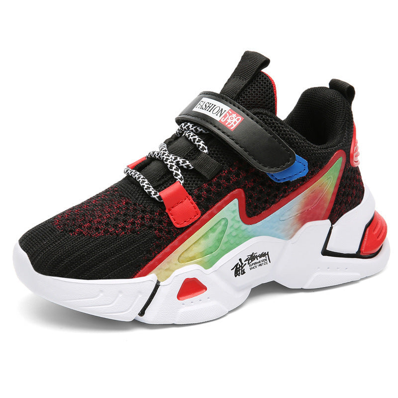 Boys' Flying Knit Sneakers - Comfortable Kids' Casual Shoes