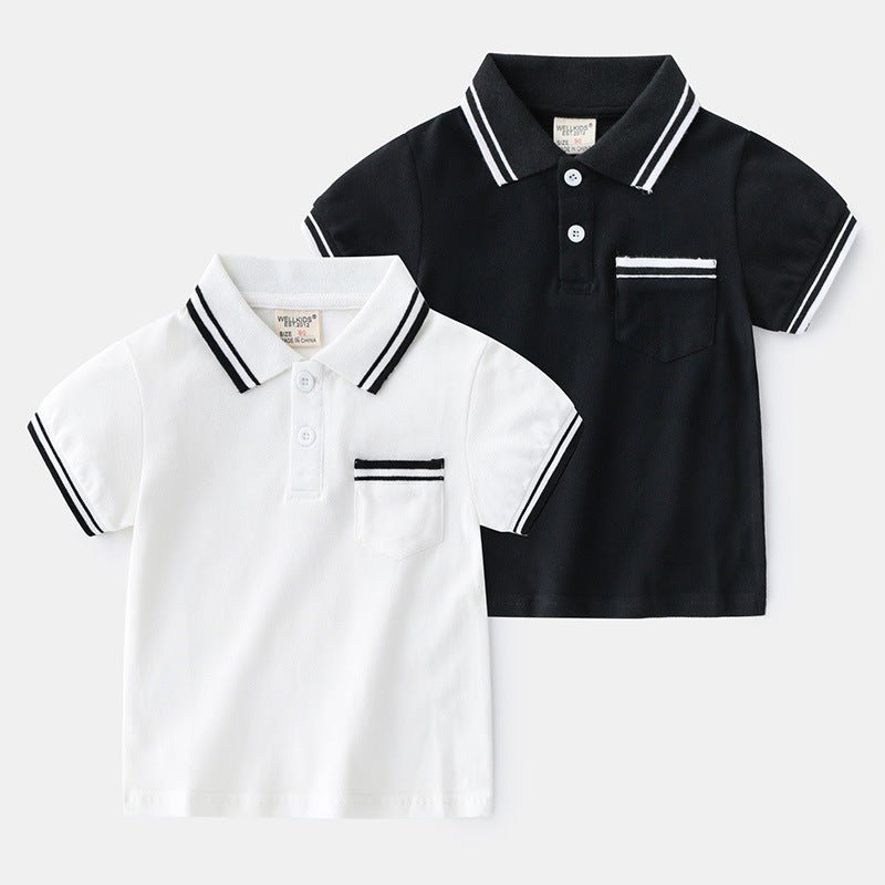 Boys' Cotton Pique Polo Shirt | Summer Breathable Kids' Uniform Top  Export to Sheets