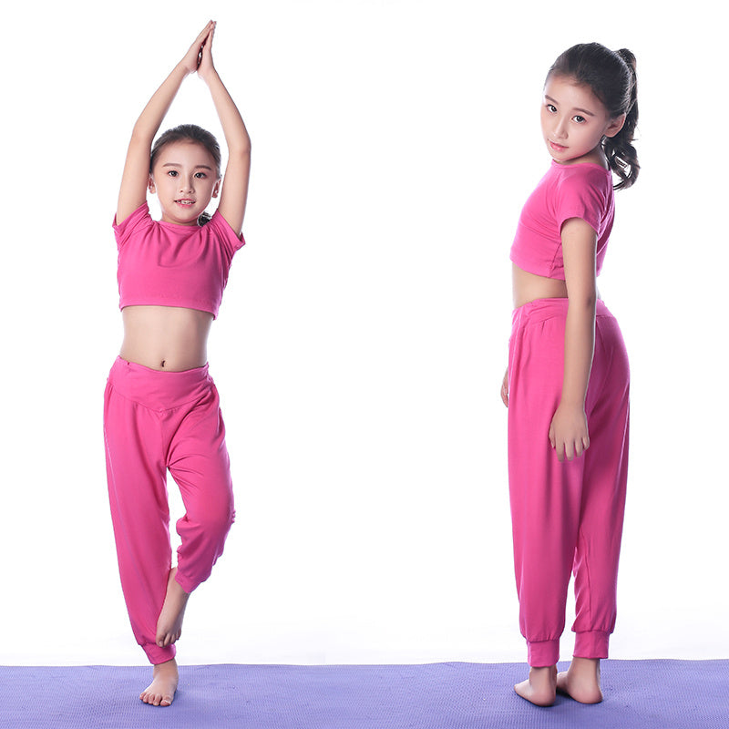 Girls' Seamless Yoga & Gymnastics Outfit Set - Moisture-Wicking Fabric  Export to Sheets