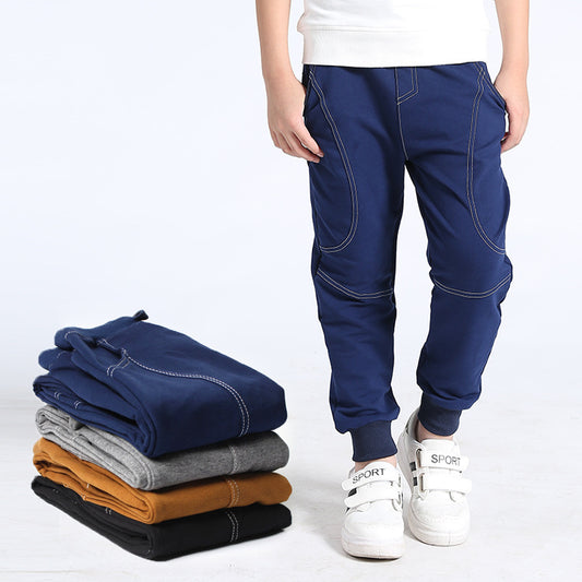 Boys' Athletic Joggers - Fleece Track Pants with Pockets