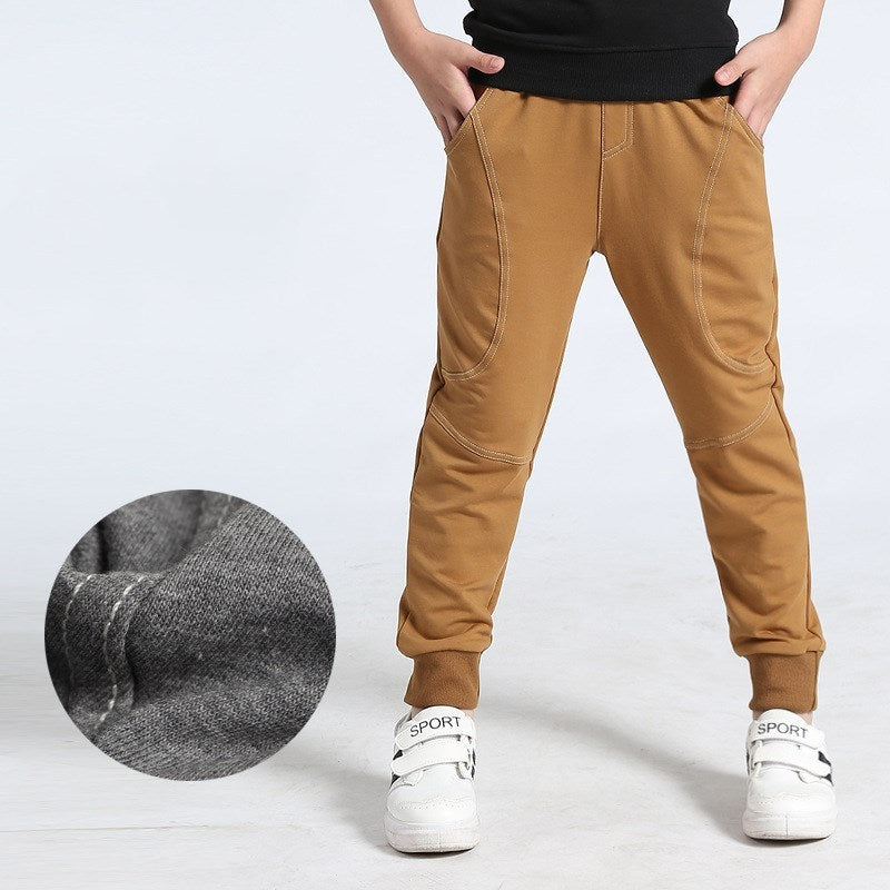 Boys' Athletic Joggers - Fleece Track Pants with Pockets