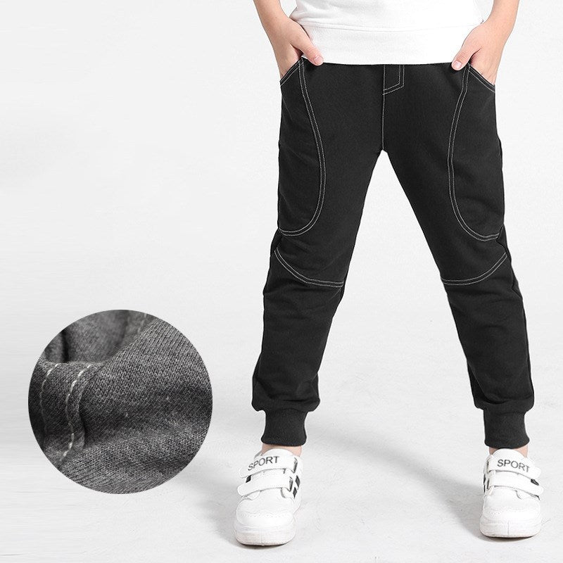 Boys' Athletic Joggers - Fleece Track Pants with Pockets