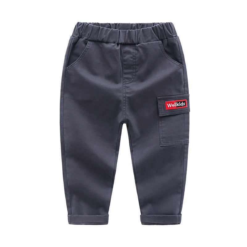 Kids' Slim-Fit Cotton Jogger Pants – Soft & Casual Trousers