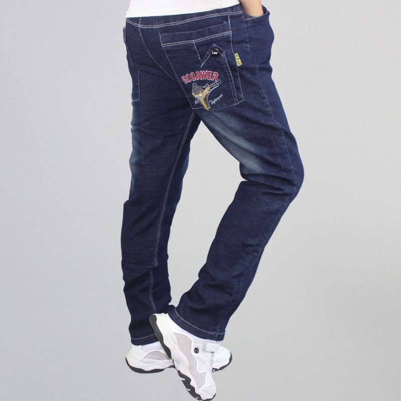 Boys' Stretch Denim Jeans - Straight Fit Casual Pants