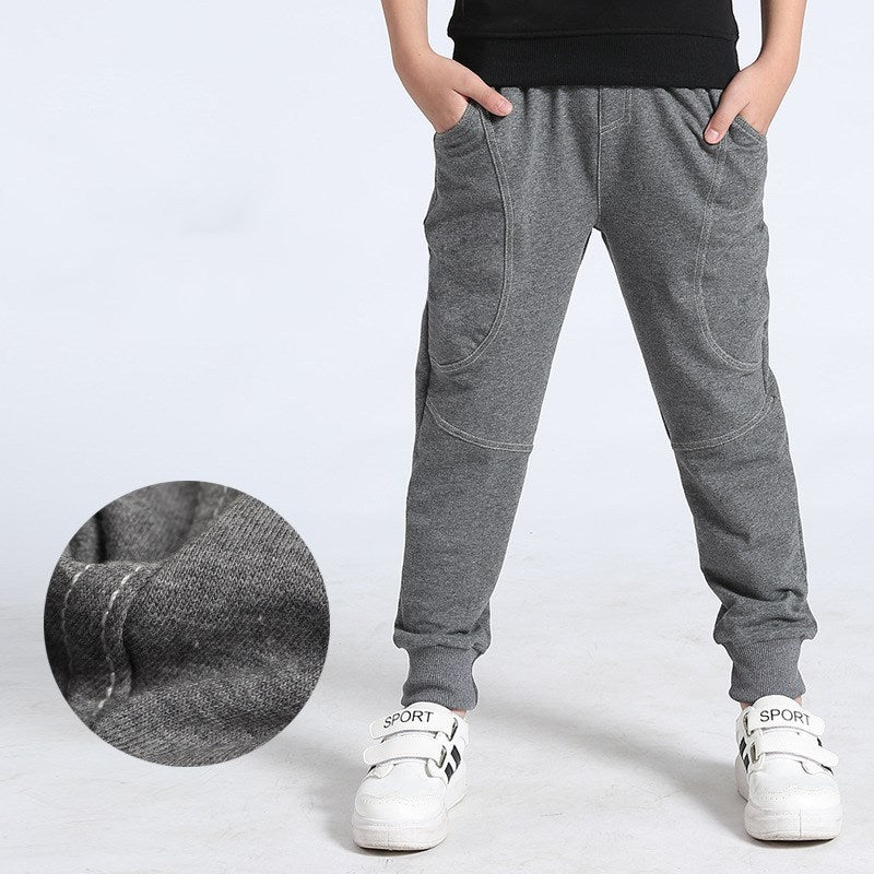 Boys' Athletic Joggers - Fleece Track Pants with Pockets