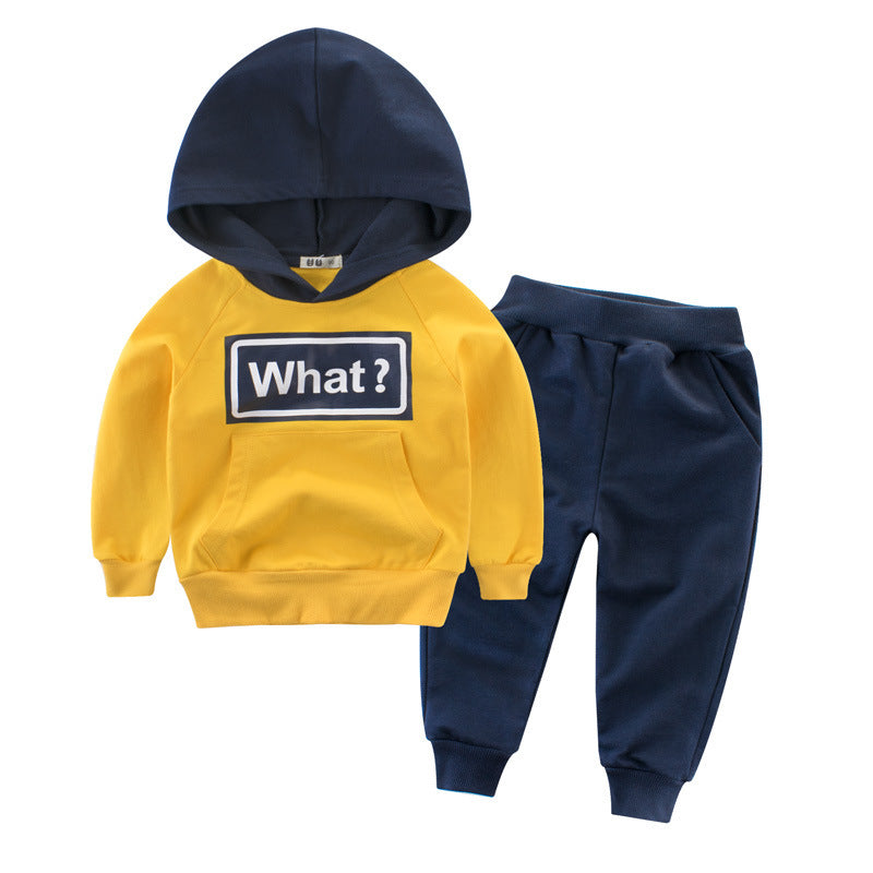 Boys’ Casual Tracksuit Set — Soft Cotton 2-Piece Outfit