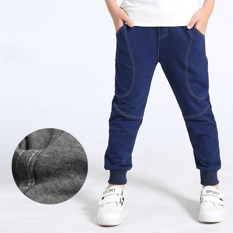 Boys' Athletic Joggers - Fleece Track Pants with Pockets