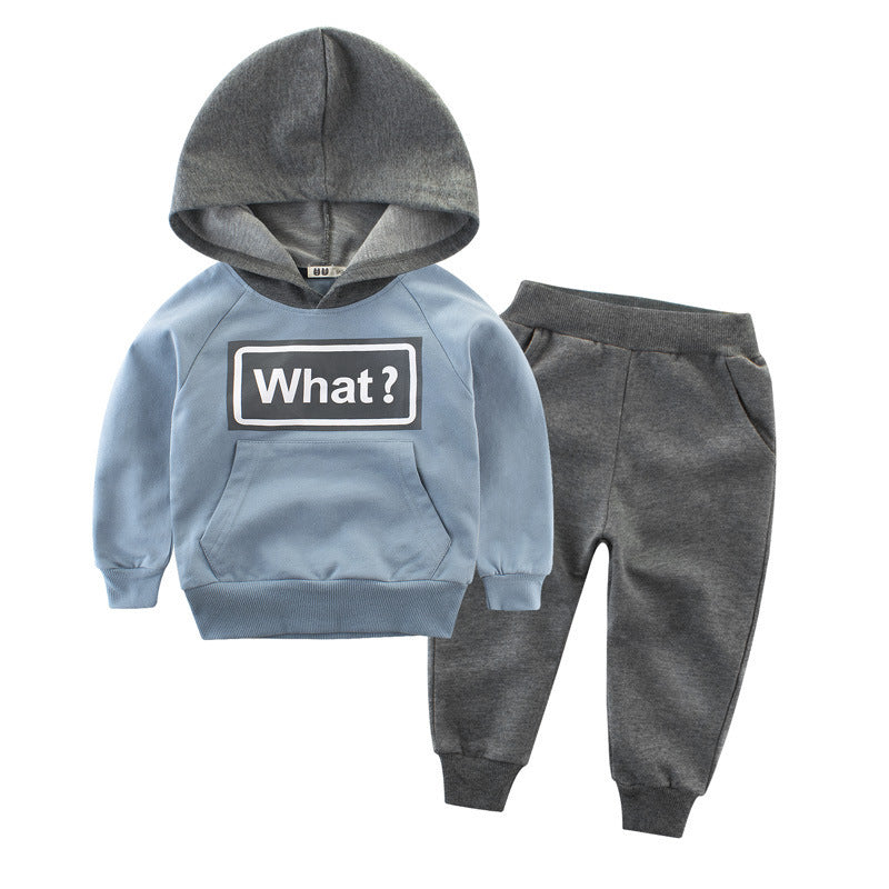 Boys’ Casual Tracksuit Set — Soft Cotton 2-Piece Outfit