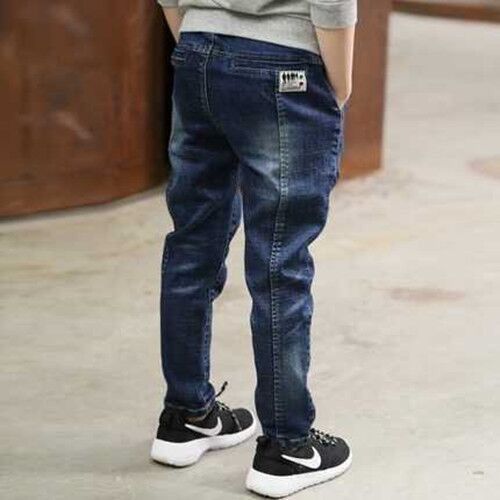 Boys' Durable Denim Jeans with Adjustable Waist