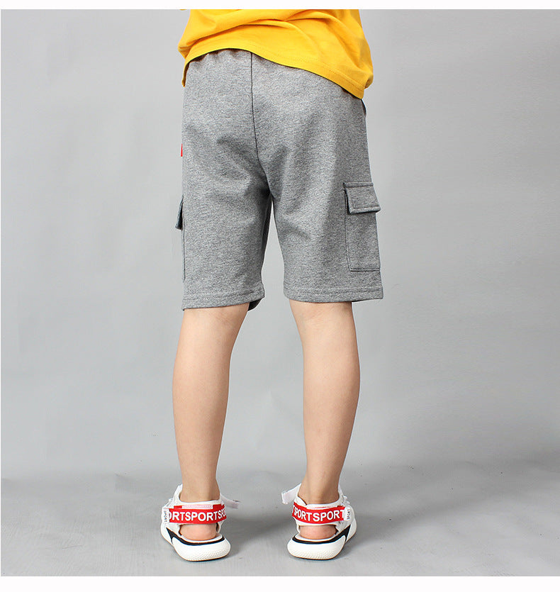 Boys' Cotton Casual Overalls Shorts | Durable Summer Playwear