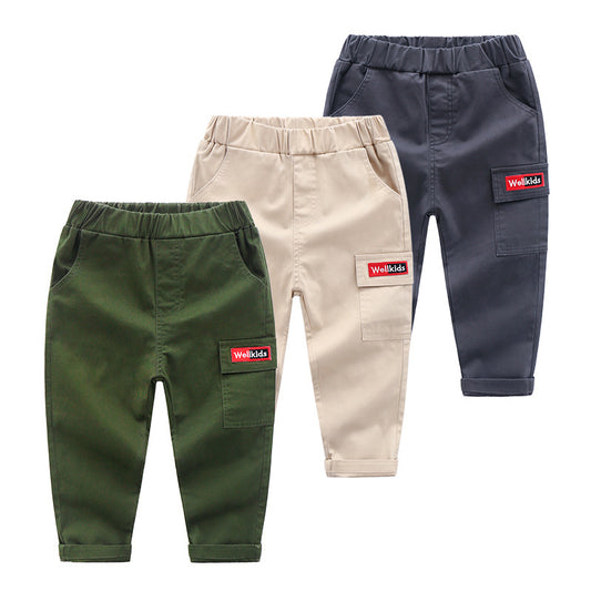 Kids' Slim-Fit Cotton Jogger Pants – Soft & Casual Trousers