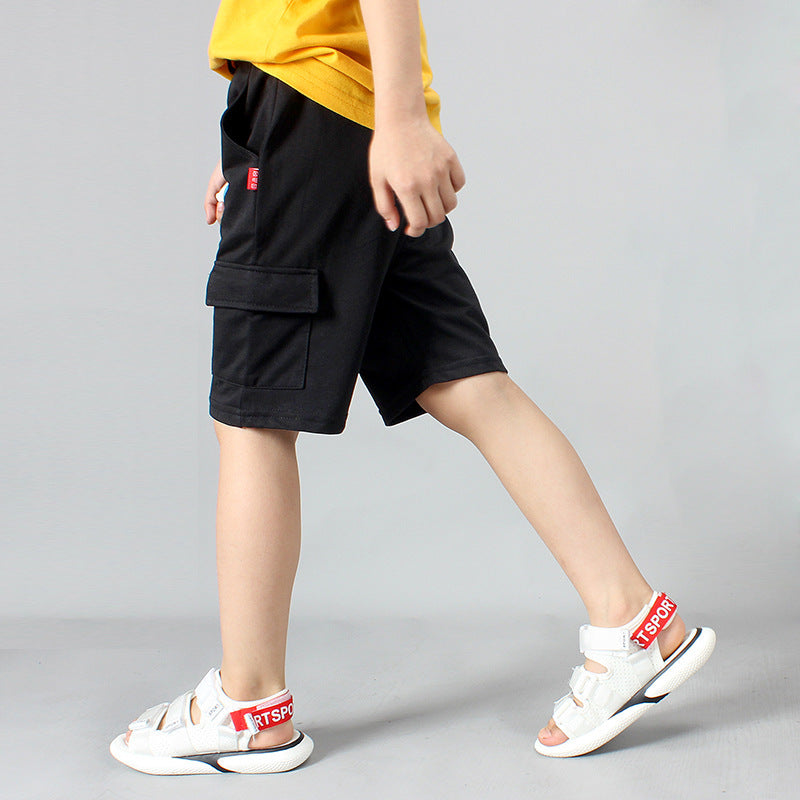 Boys' Cotton Casual Overalls Shorts | Durable Summer Playwear