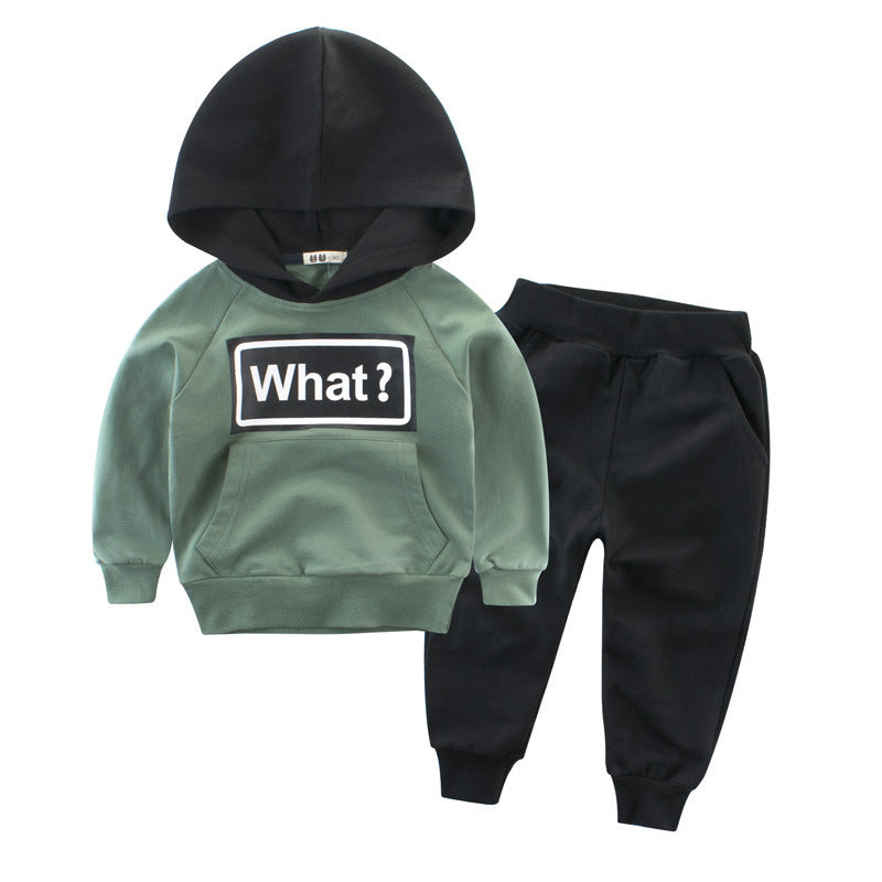 Boys’ Casual Tracksuit Set — Soft Cotton 2-Piece Outfit