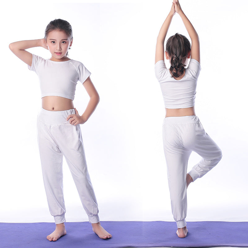 Girls' Seamless Yoga & Gymnastics Outfit Set - Moisture-Wicking Fabric  Export to Sheets