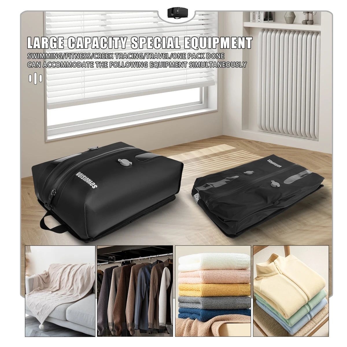 Waterproof compression bags, travel bags, luggage vacuum storage bags, hand-held storage bags, outdoor compression bags