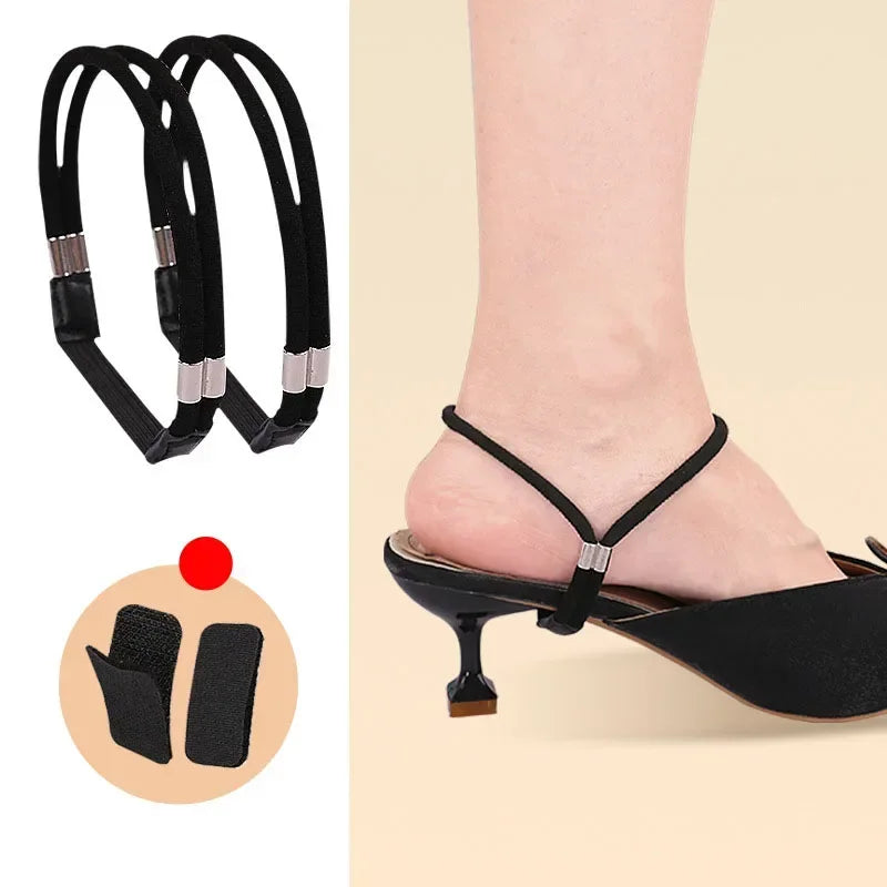 Women Shoelaces for High Heels Sandals Fixing Ankle Shoes Belt Luxury Rhinestones Shoelace Elastic laces Shoe Accessories 1Pair