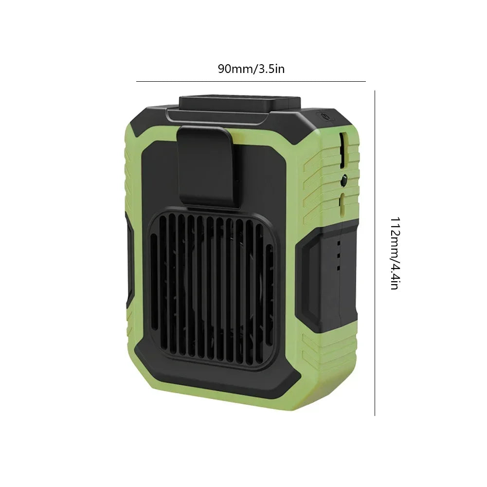 Mini Wearable Waist Fan | USB Rechargeable & Portable Clip-On Fan