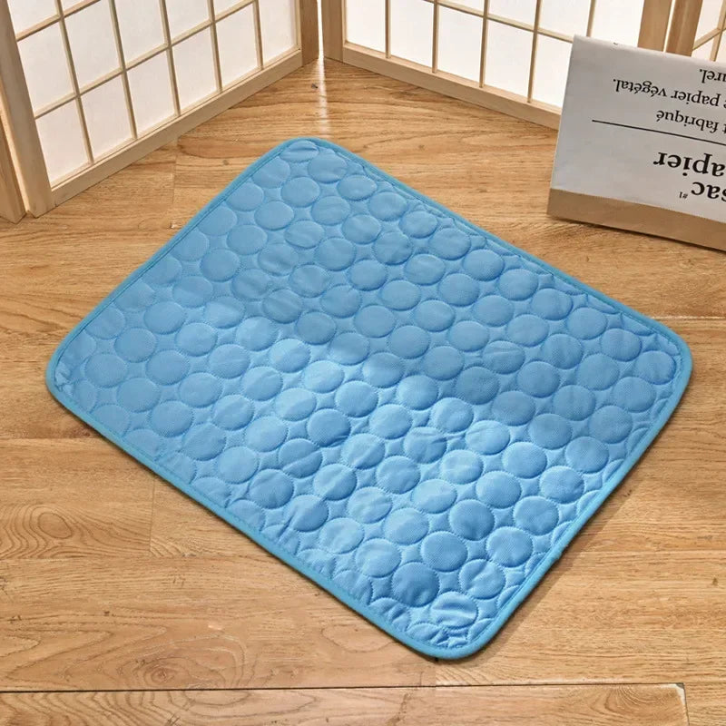 Pet Self-Cooling Mat | Ice Silk Pad for Dogs & Cats