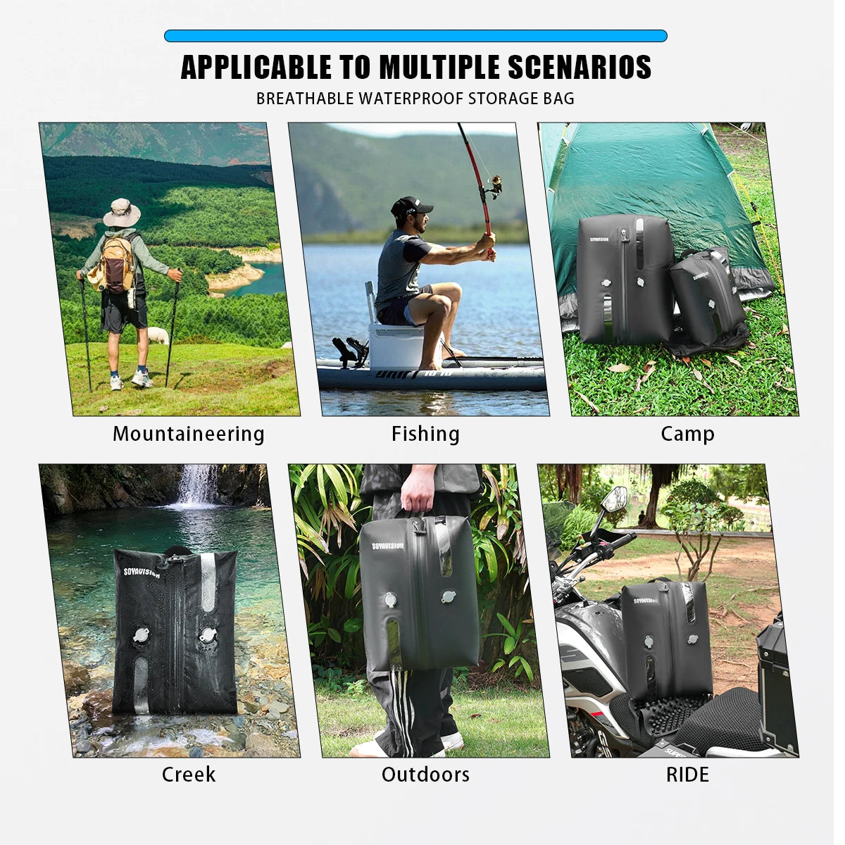 Waterproof compression bags, travel bags, luggage vacuum storage bags, hand-held storage bags, outdoor compression bags