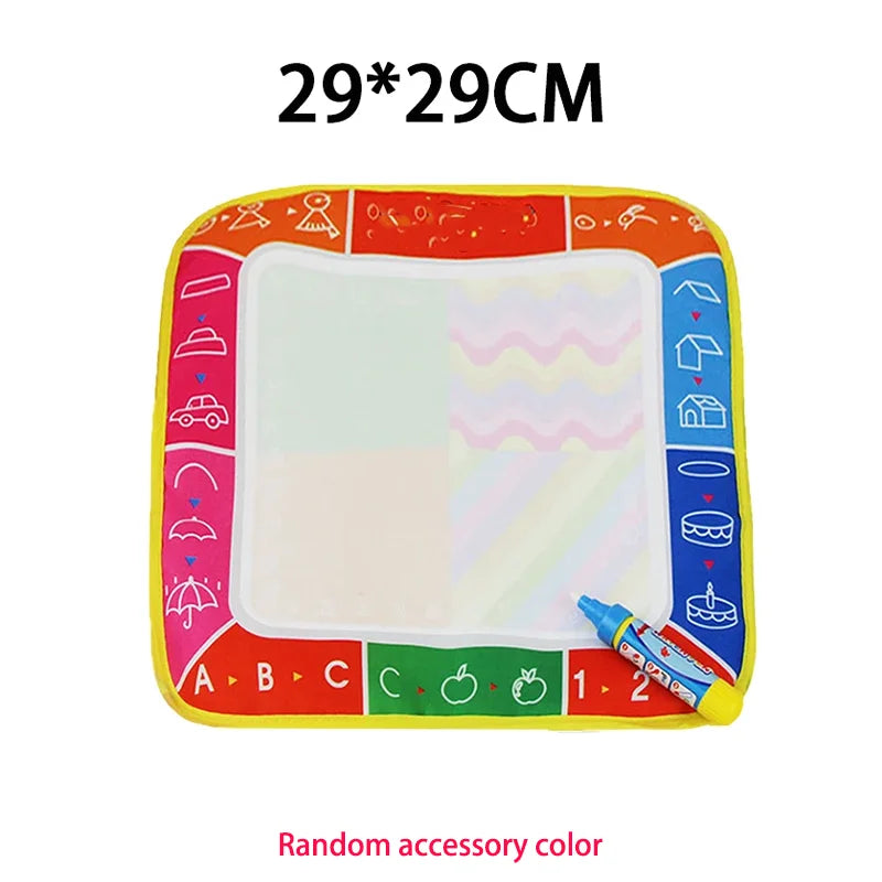 Coolplay Magic Water Drawing Mat Coloring Doodle Mat with Magic Pens Montessori Toys Painting Board Educational Toys for Kids