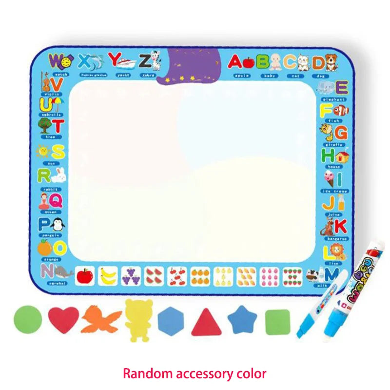 Coolplay Magic Water Drawing Mat Coloring Doodle Mat with Magic Pens Montessori Toys Painting Board Educational Toys for Kids