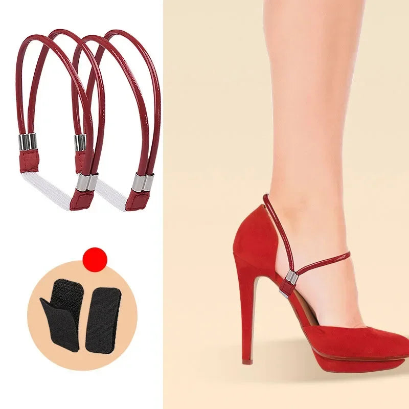 Women Shoelaces for High Heels Sandals Fixing Ankle Shoes Belt Luxury Rhinestones Shoelace Elastic laces Shoe Accessories 1Pair