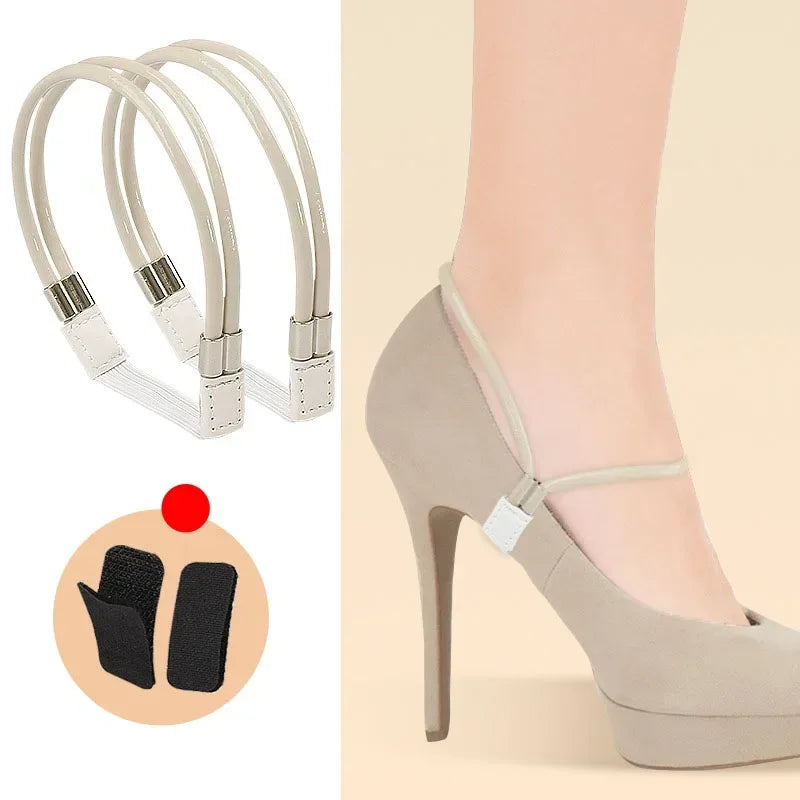 Women Shoelaces for High Heels Sandals Fixing Ankle Shoes Belt Luxury Rhinestones Shoelace Elastic laces Shoe Accessories 1Pair
