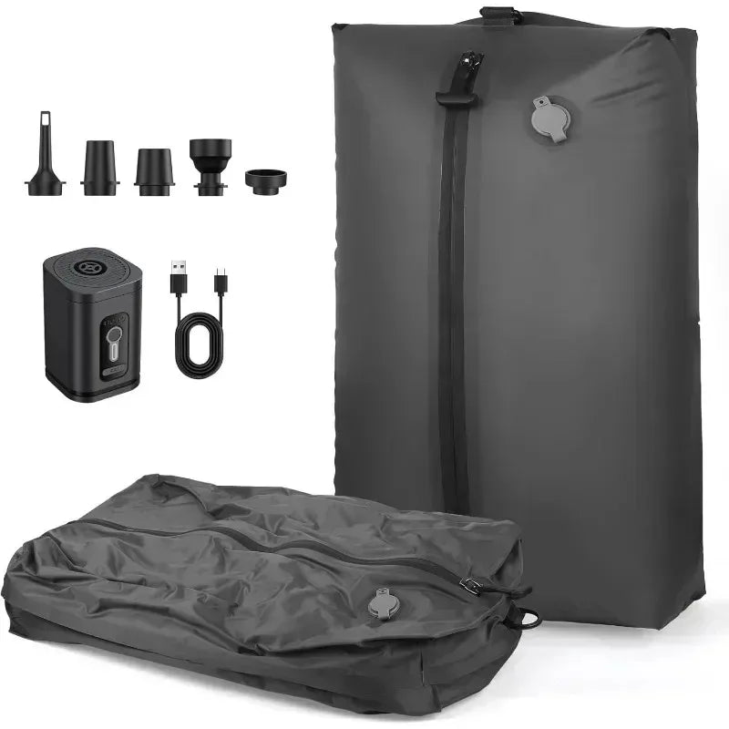 Travel Vacuum Compression Bag with Air Pump | 17L Reusable Luggage Storage