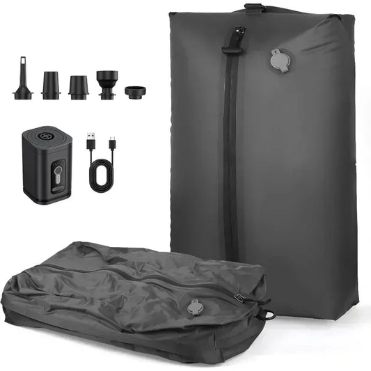 Travel Vacuum Compression Bag with Air Pump | 17L Reusable Luggage Storage