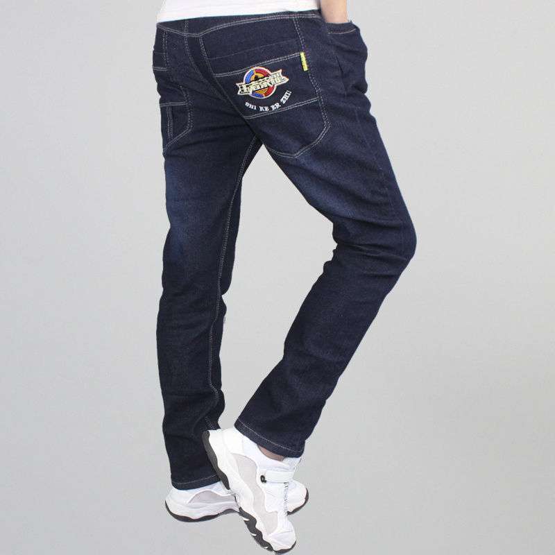 Boys' Stretch Denim Jeans - Straight Fit Casual Pants