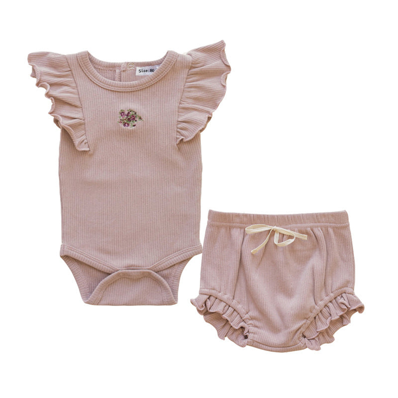 Give the Gift of Comfort with Our Rose Grey Embroidered Knit Outfit