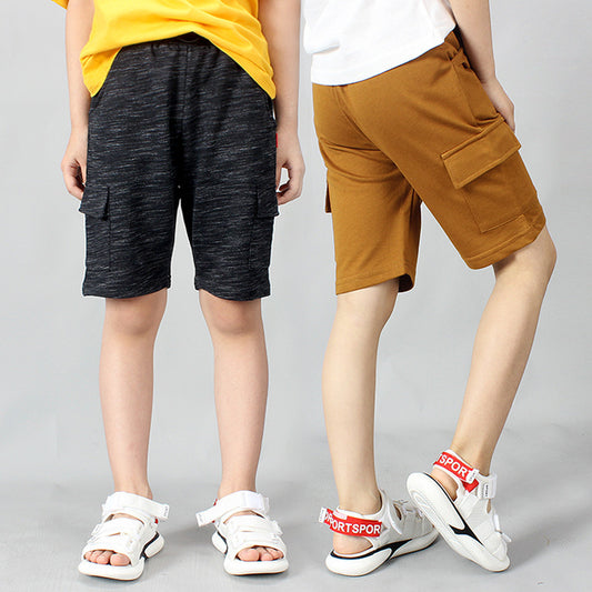 Boys' Cotton Casual Overalls Shorts | Durable Summer Playwear