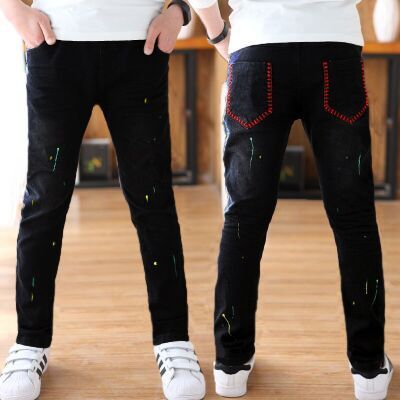 Boys' Durable Denim Jeans with Adjustable Waist